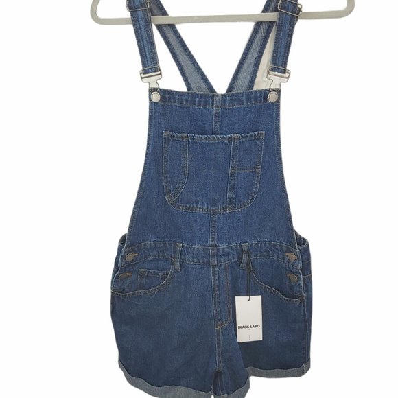 Black Label Denim - *NWT* Black Label by C'est Toi Jean Overall Shorts Shortalls